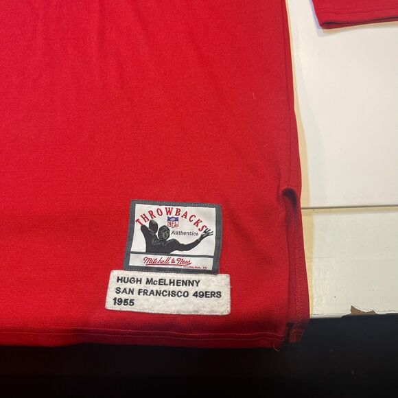 SAN FRANCISCO 49ers Hugh McElhenny NFL FOOTBALL 1955 Throwback JERSEY Sz 58 - Picture 4 of 6